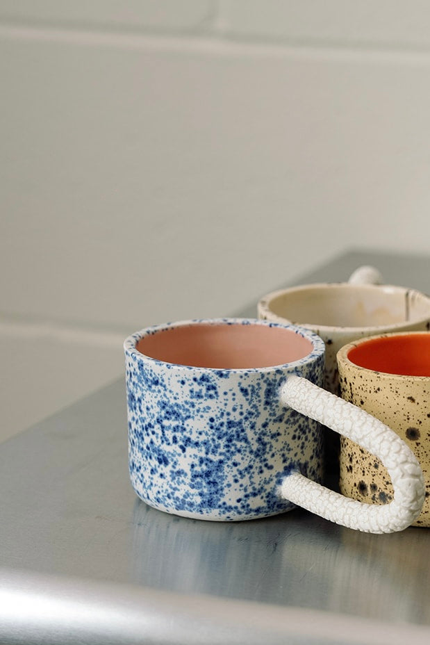 SPECKLED MUGS