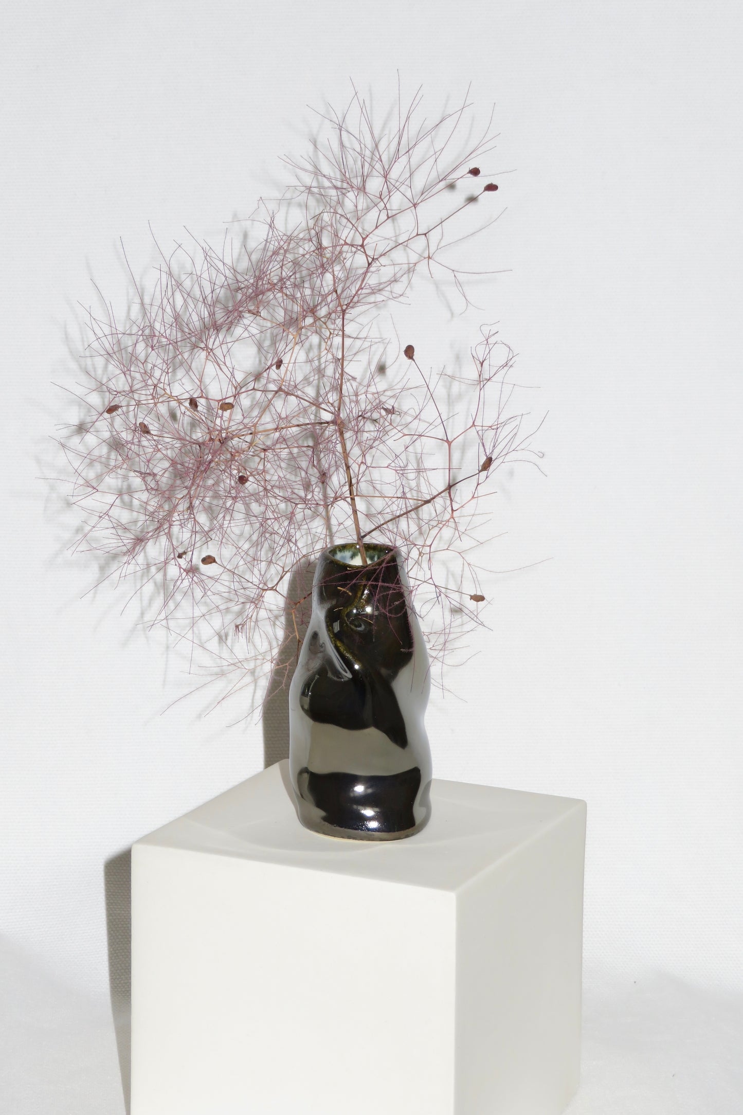 Mini Bud Vase Black Mirror