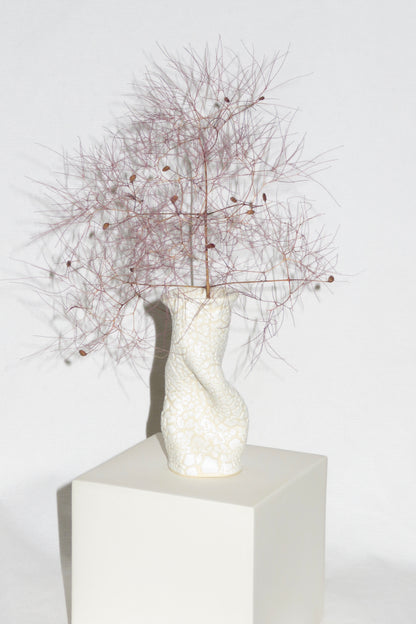 Mini Bud Vase White Snake