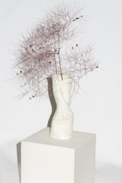 Mini Bud Vase White Snake